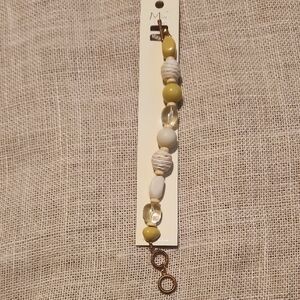 🔥3 For 10🔥 Elegant White and Green Beaded Bracelet